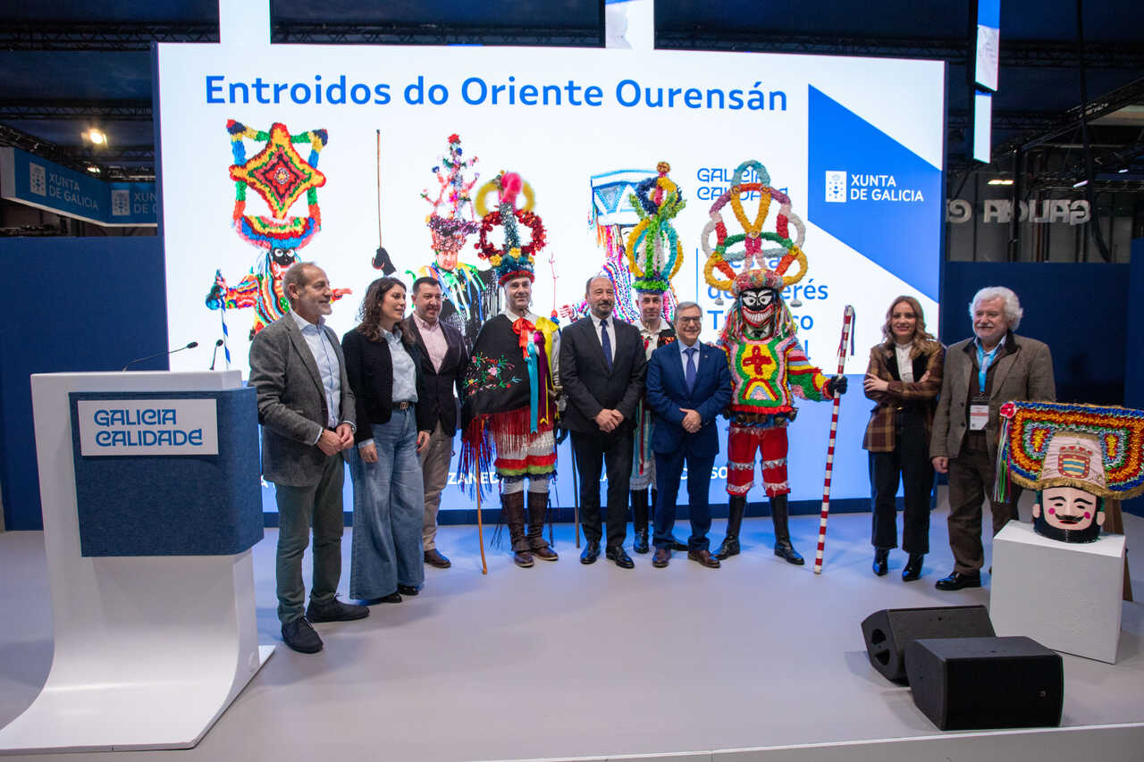 Los Entroidos del Oriente Ourensán debutan en Fitur como Fiesta de Interés Turístico Nacional