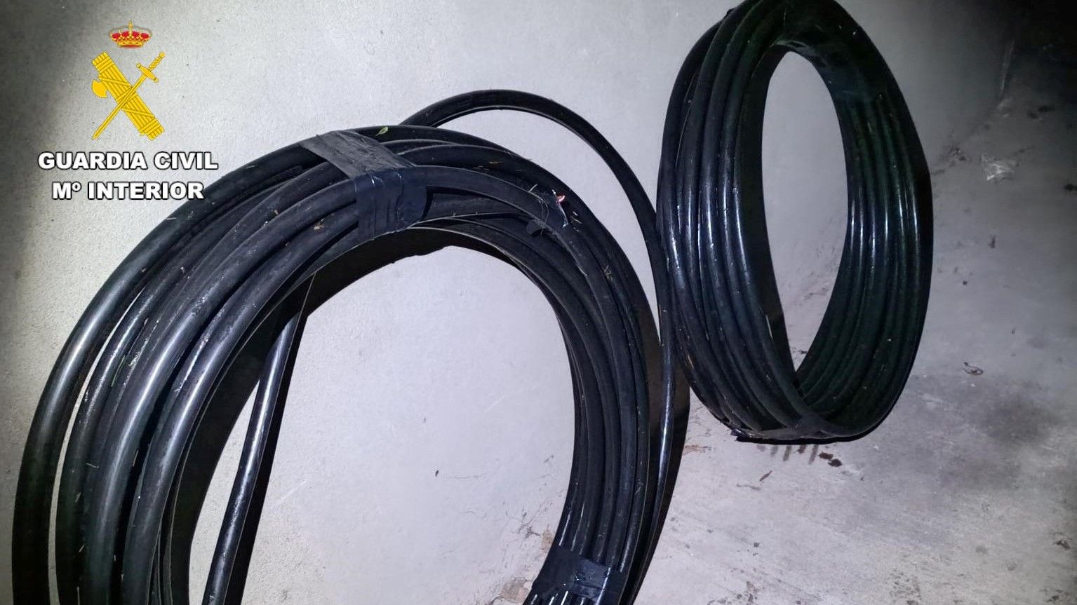 Detido por furto un home que subtraeu 120 metros de cable de cobre en Santa Comba