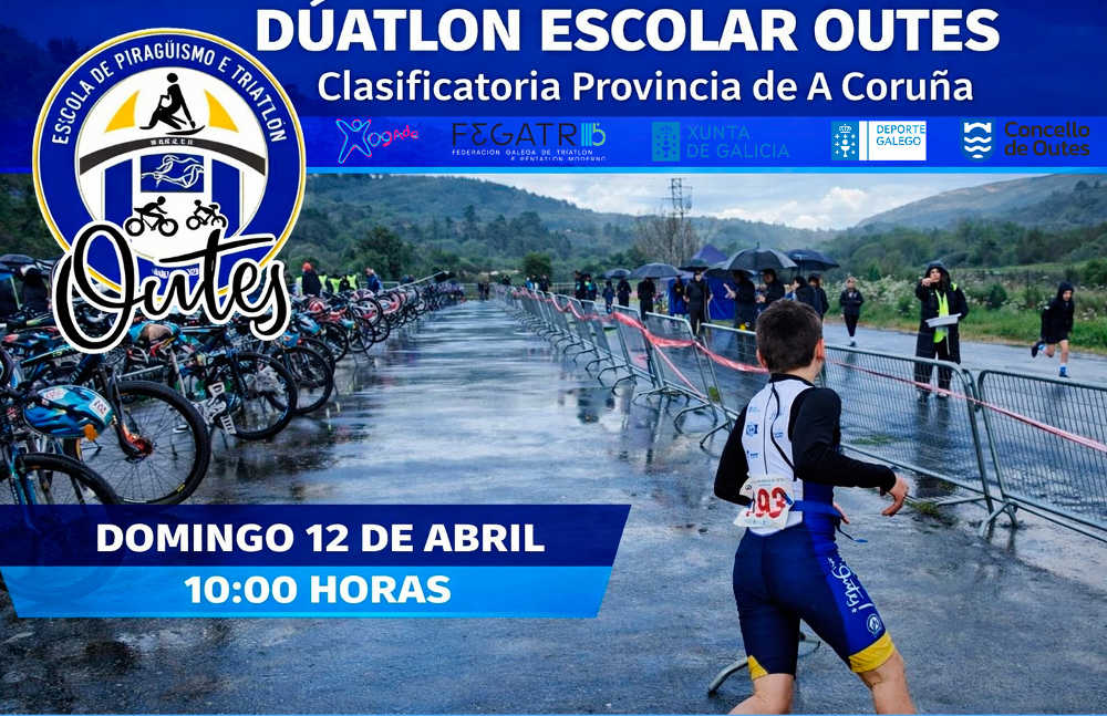 Este domingo celébrase o 2ª Duatlón Escolar Concello de Outes