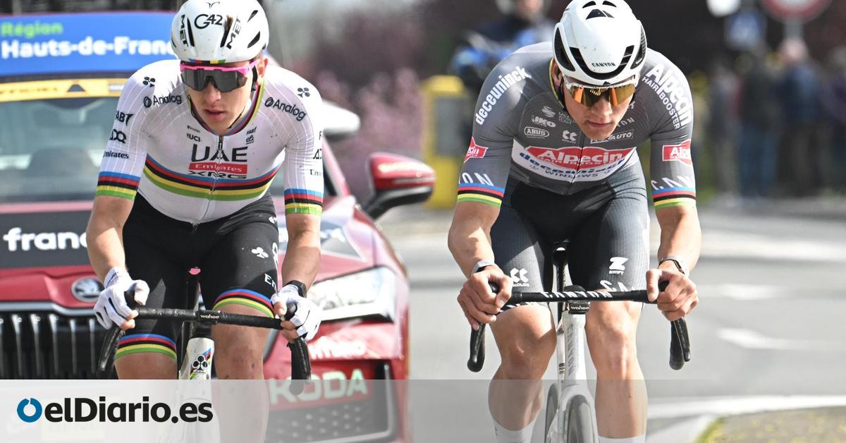 Pogacar busca hacer historia en el reinado de Van der Poel en los adoquines: horario y dónde ver por TV la París-Roubaix 2026