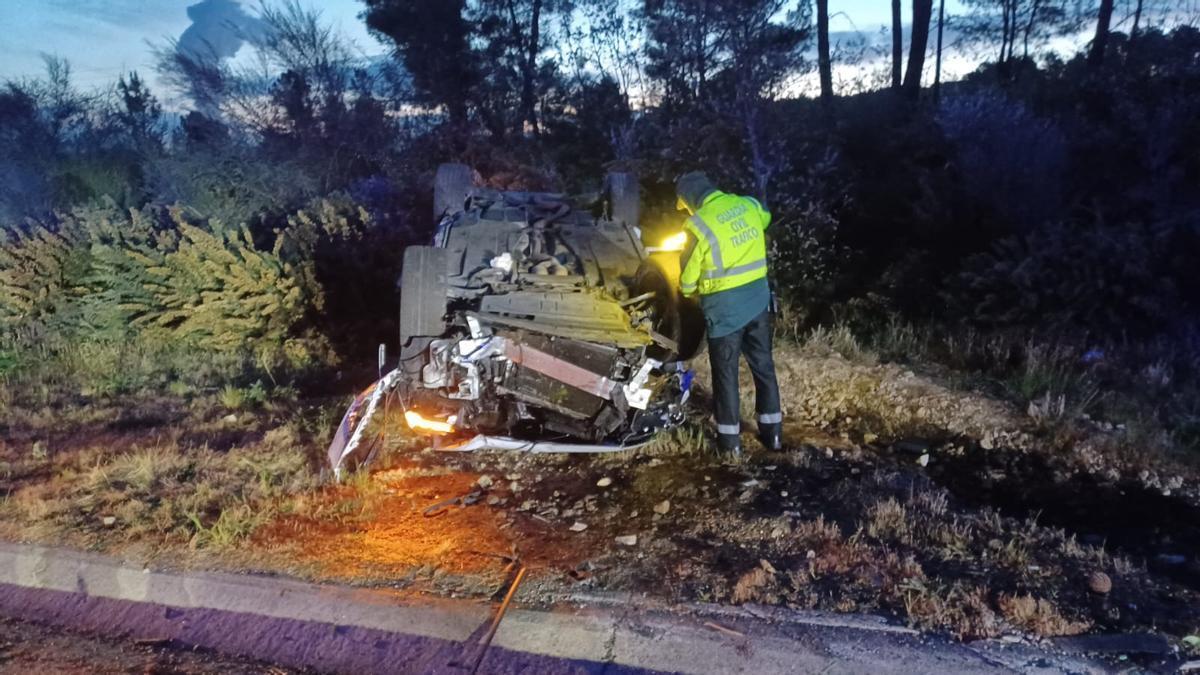 Morre un home de 62 anos nunha saída de vía na N-525 ao seu paso por San Cibrao das Viñas