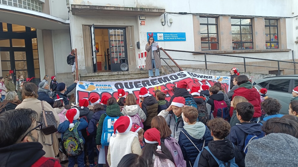A ANPA do CEIP de Prácticas volve mobilizarse ante o desleixo e abandono da Xunta