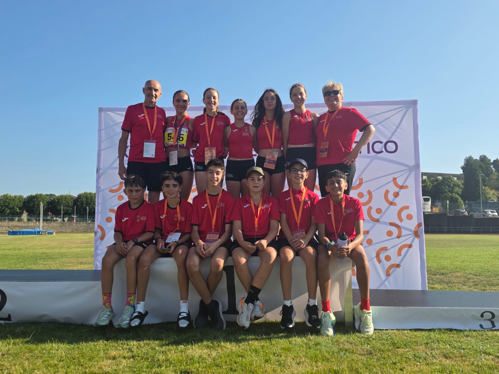 Gran actuación do Club Atletismo A Gándara nos Xogos do Eixo Atlántico