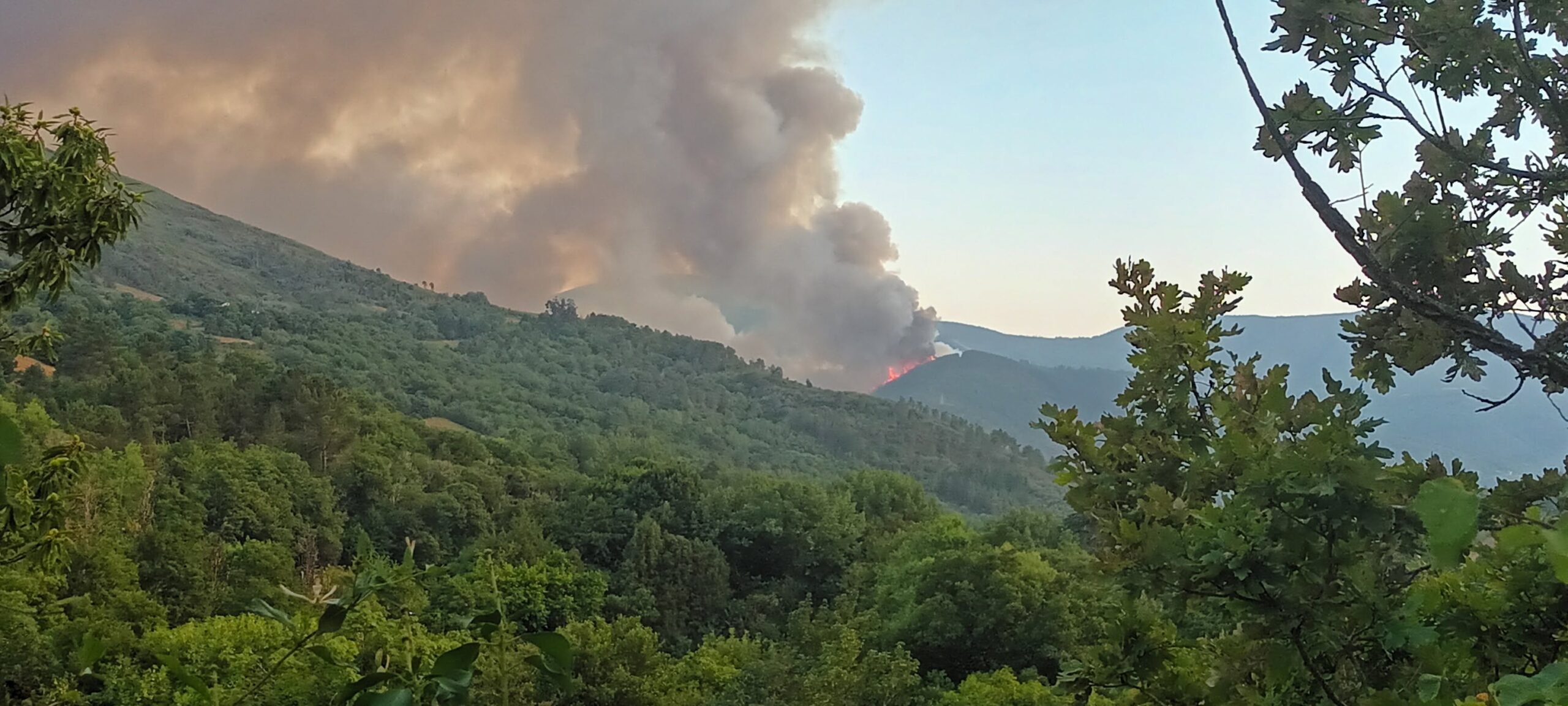 Controlado o incendio forestal de Ribas de Sil