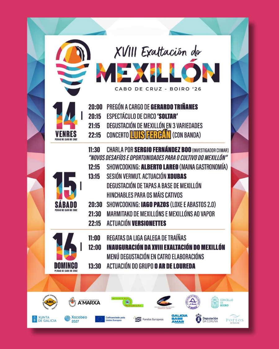 Comeza a conta atrás para o inicio da XVIII Exaltación do Mexillón de Cabo de Cruz
