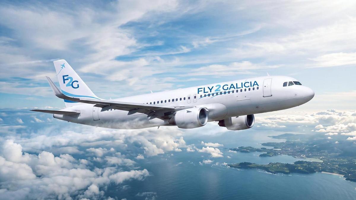 A nova aerolínea Fly2Galicia conectará Santiago con oito destinos nacionais e europeos desde decembro: estes son