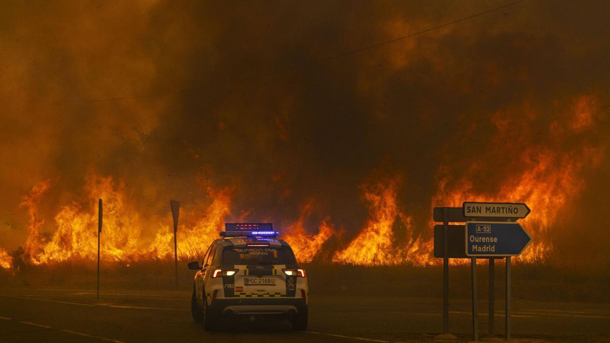 Un novo estudo alerta de que o cambio climático favorecerá máis incendios en Europa, con Galicia exposta ao perigo