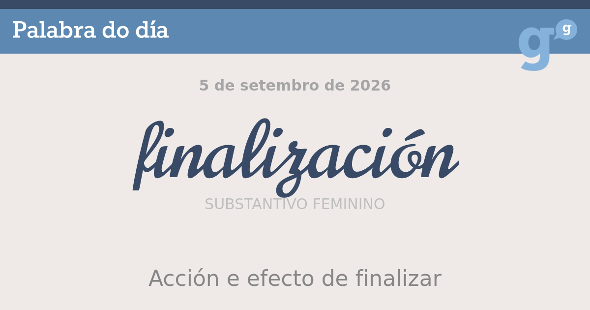 finalización