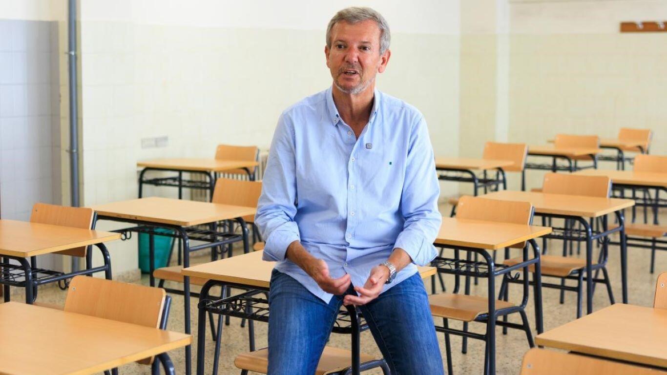 Rueda escolle un colexio privado-concertado para dar a benvida ao curso escolar malia Galiza ter máis de 800 centros públicos