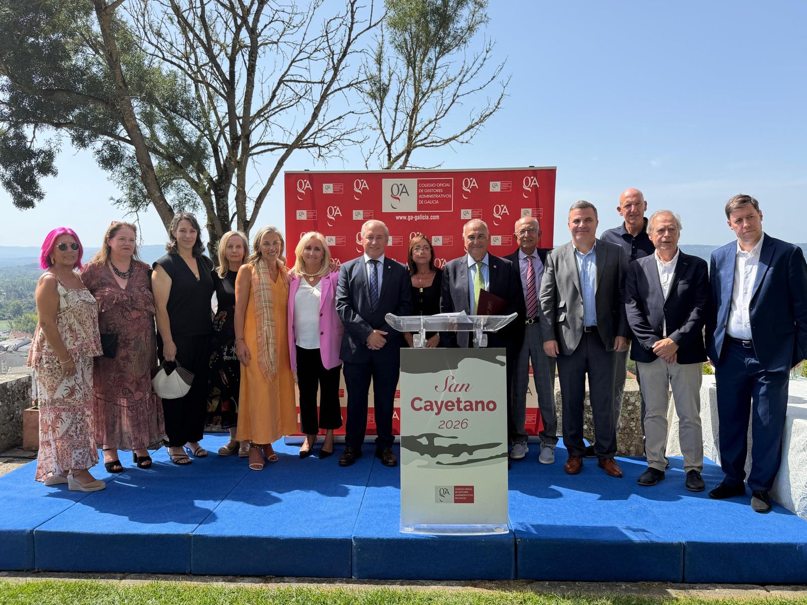 Acacio Saco protagonista da celebración en Monforte do patrón do Colexio de Xestores Administrativos de Galicia