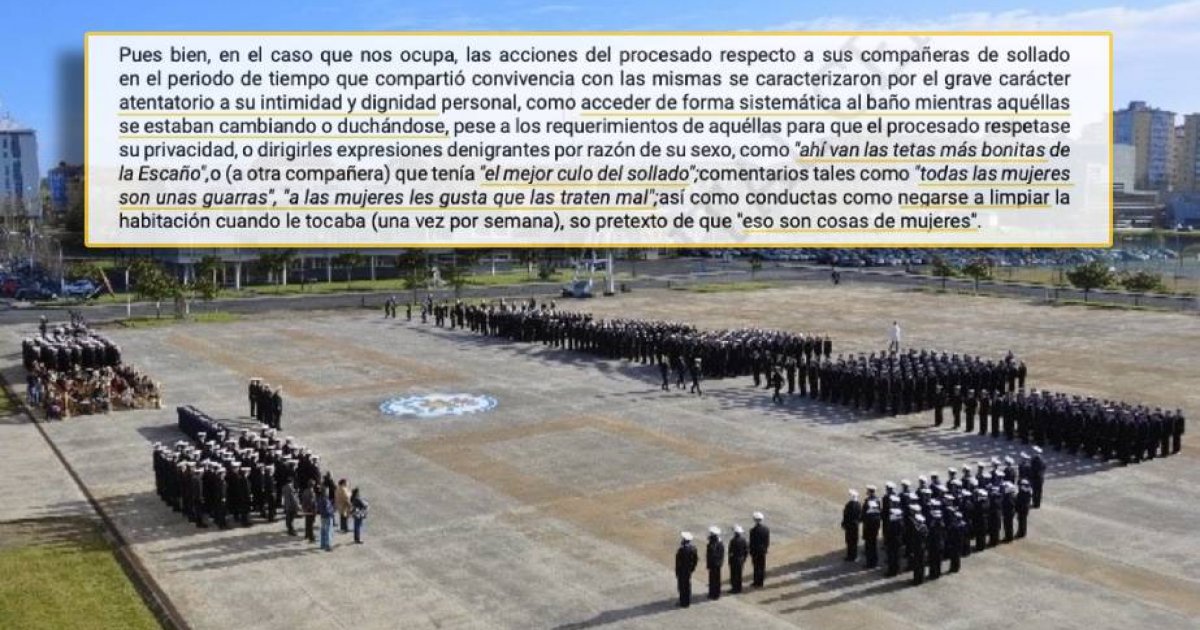 Máis acoso sexual na Armada en Ferrol, agora dun alumno a seis compañeiras