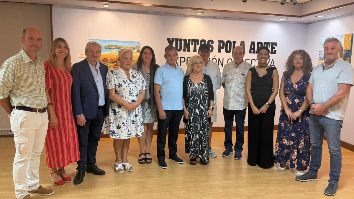 A pintura une a trece artistas e as localidades de Ribeira e Donostia na exposición “Xuntos pola arte”