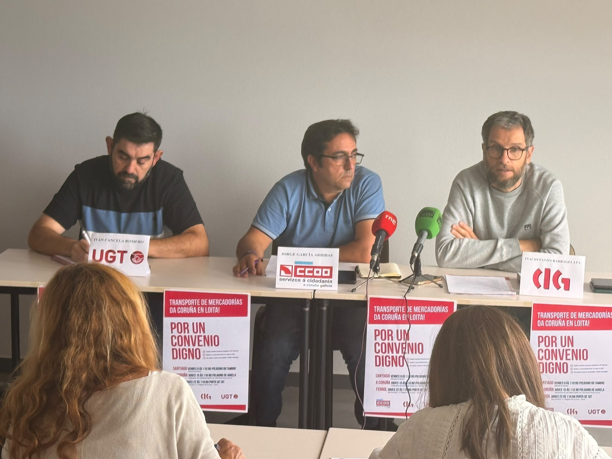 Calendario de protestas dos transportistas da Coruña ante as distancias na negociación polo convenio