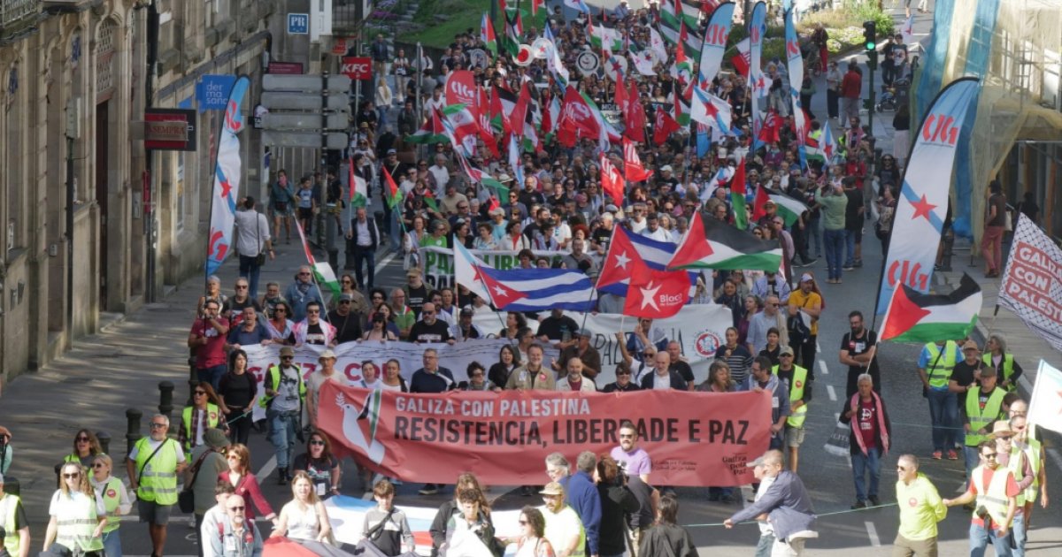 Nova mobilización galega por Palestina e contra o silencio: "O xenocidio continúa"