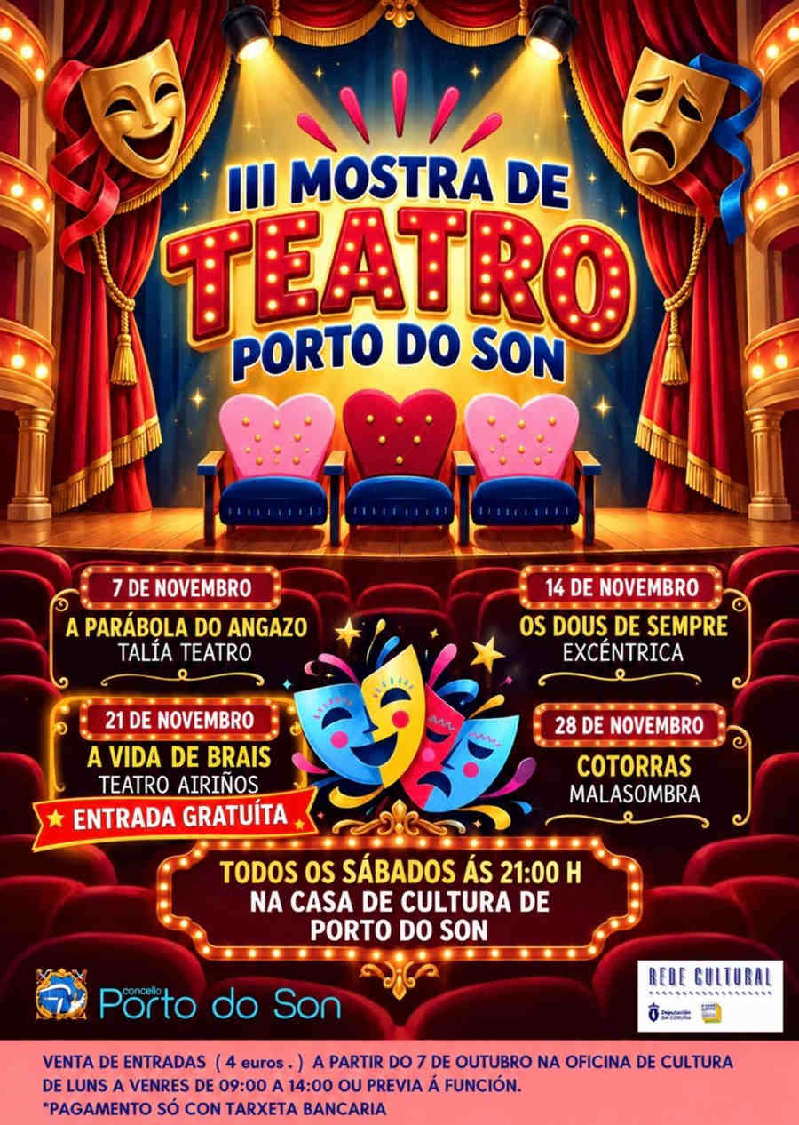 Volva a Mostra de Teatro de Porto do Son cunha III edición ateigada de grandes espectáculos