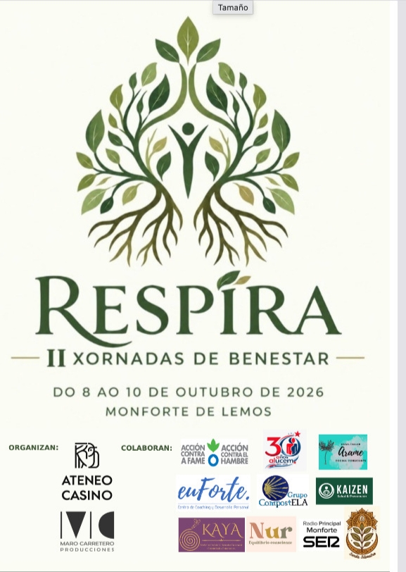Respira, II Xornadas de Benestar do 8 ao 10 de outubro no Ateneo Casino de Monforte