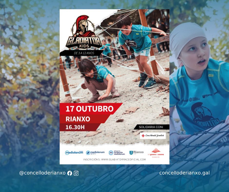 Rianxo acollerá o 17 de outubro unha nova edición da Gladiator Kids