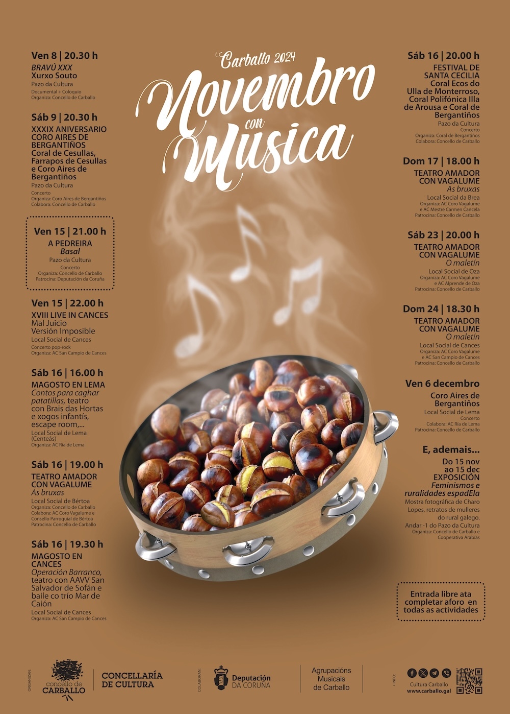 O talento local será o protagonismo do ciclo carballés Novembro con Música