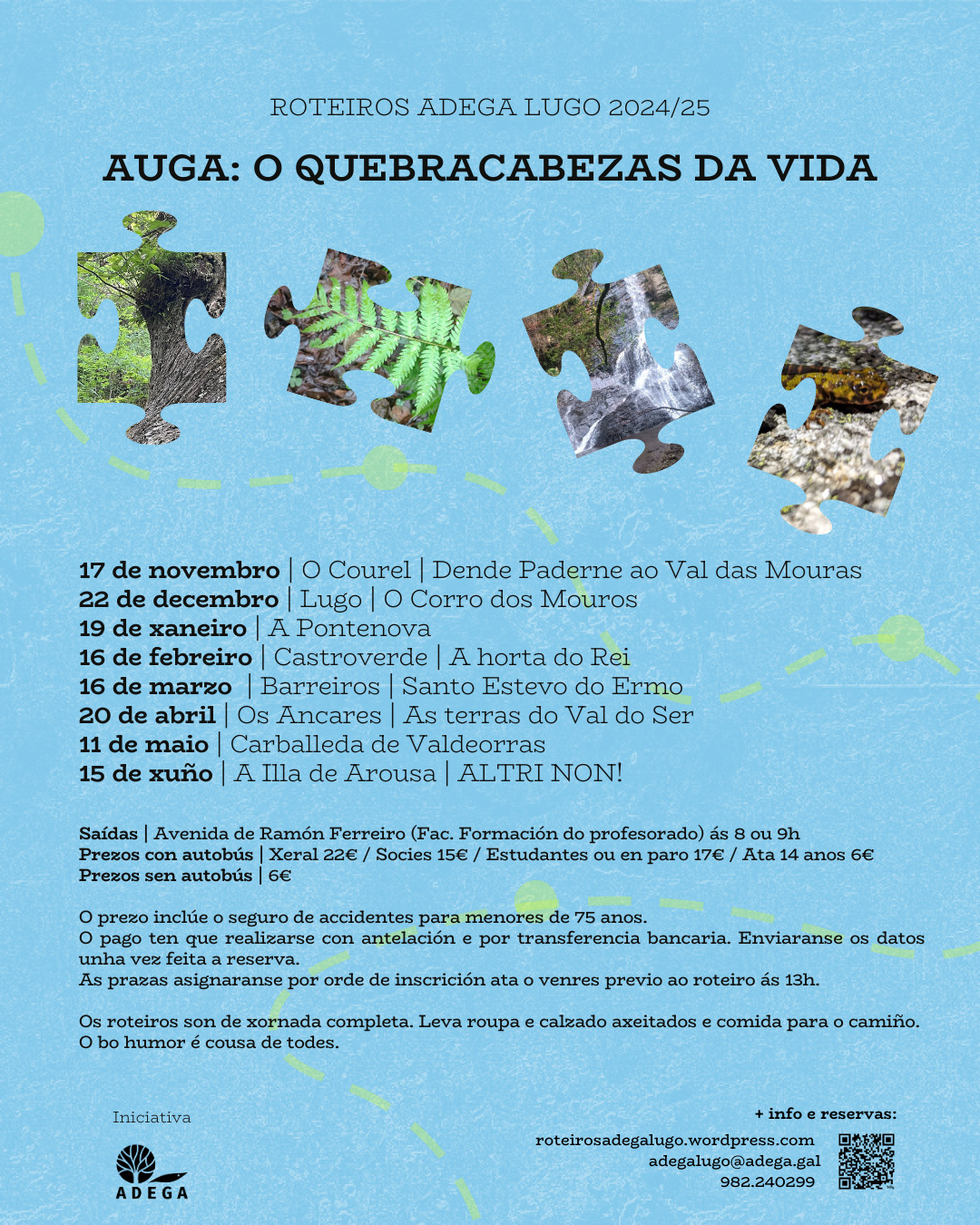 Adega Lugo presenta o programa de roteiros 2024/25 “Auga, o quebracabezas da vida”