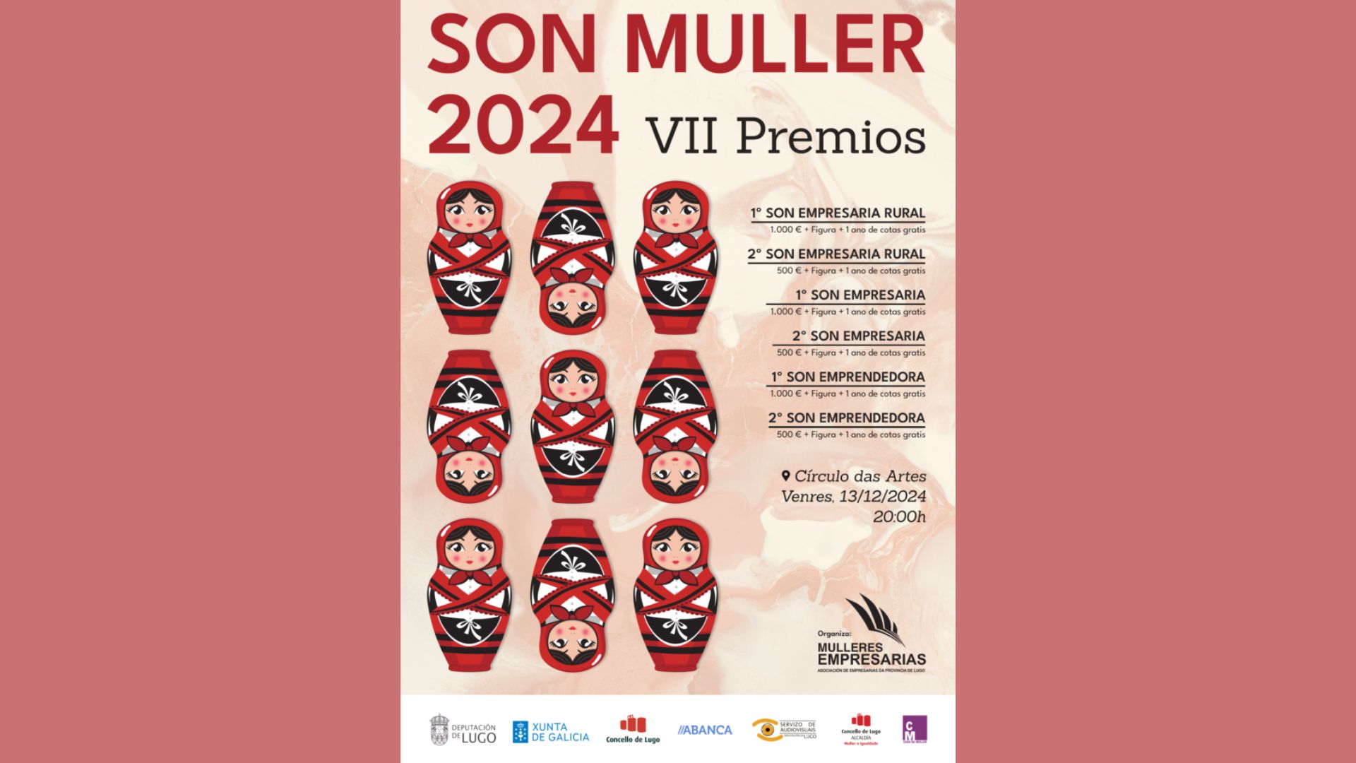 Emprendemento feminino, no rural ou urbán, será recoñecido este venres