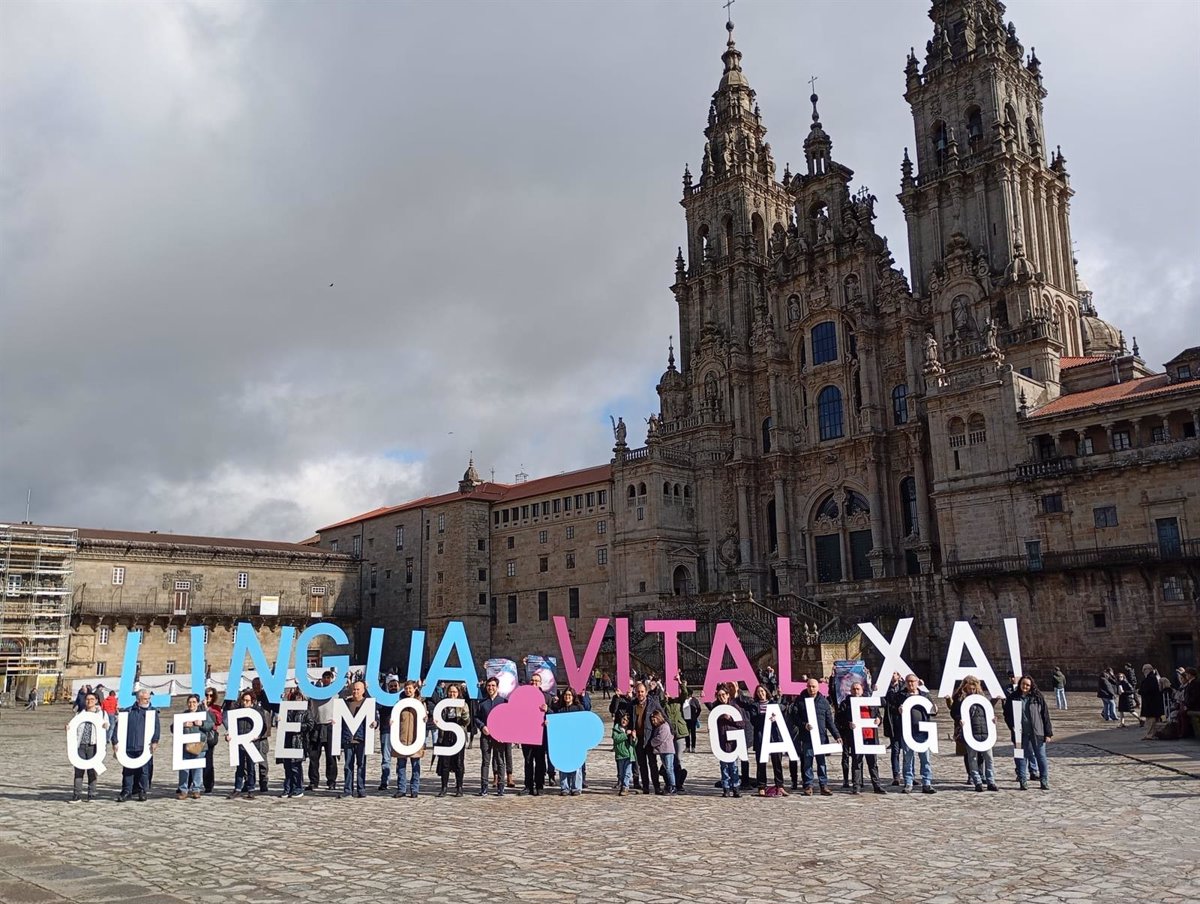 Queremos Galego "quenta motores" para a manifestación do próximo domingo cun acto reivindicativo en Santiago
