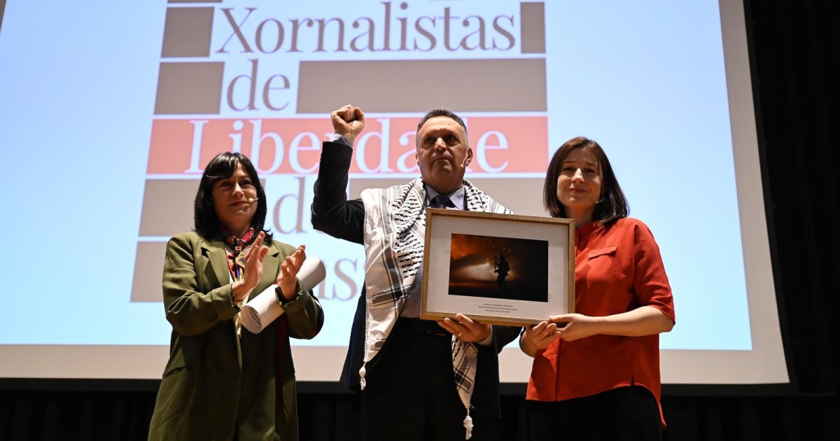 O premio dos 210 reporteiros palestinos asasinados por Israel: "o peor xenocidio histórico contra os xornalistas"
