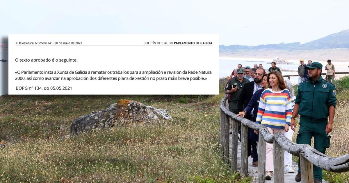 O PP non logra que a Xunta cumpra a petición de ampliar a Rede Natura aprobada polo Parlamento hai catro anos