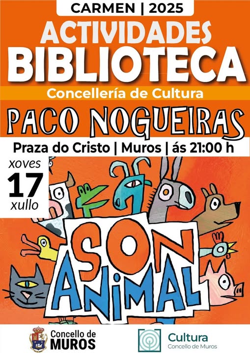 Muros acolle este xoves ás 21h un concerto de Paco Nogueiras para a rapazada
