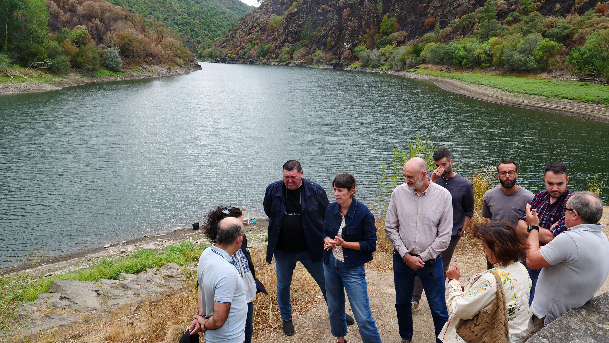 Pontón pide desde Quiroga e A Pobra do Brollón, “un cambio no modelo forestal e centrarse na prevención”