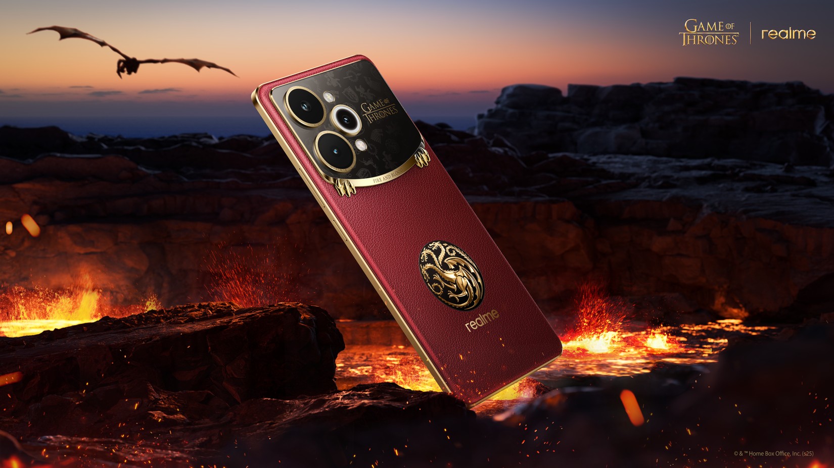 realme presenta oficialmente o smartphone inspirado en Game of Thrones, o primeiro do mundo baseado na serie de HBO