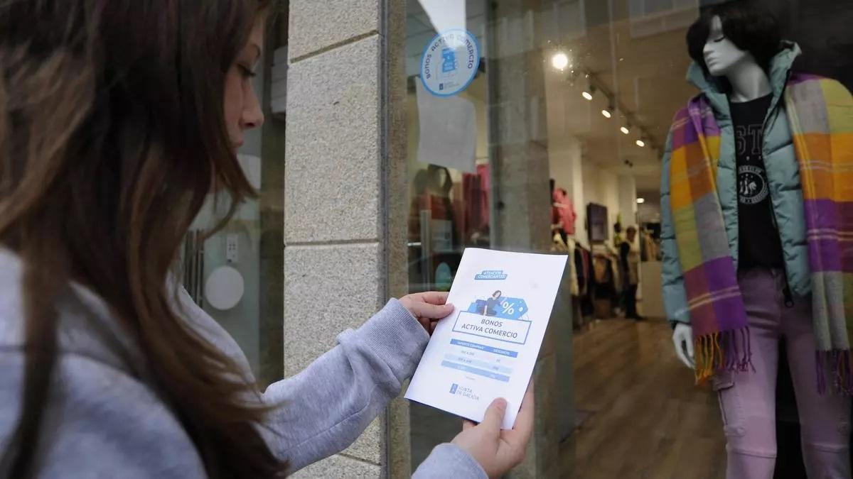 Esgotado en Galicia o Bono Activa Comercio tras só dous días en funcionamento
