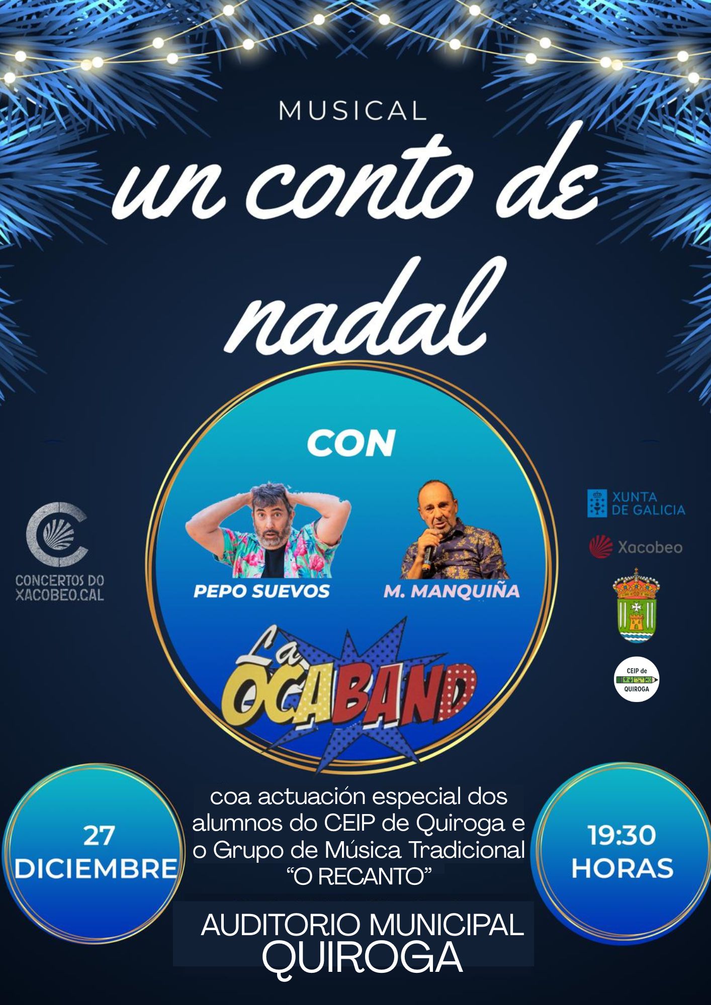 O musical “Un conto de Nadal”, este 27 de decembro no Auditorio de Quiroga