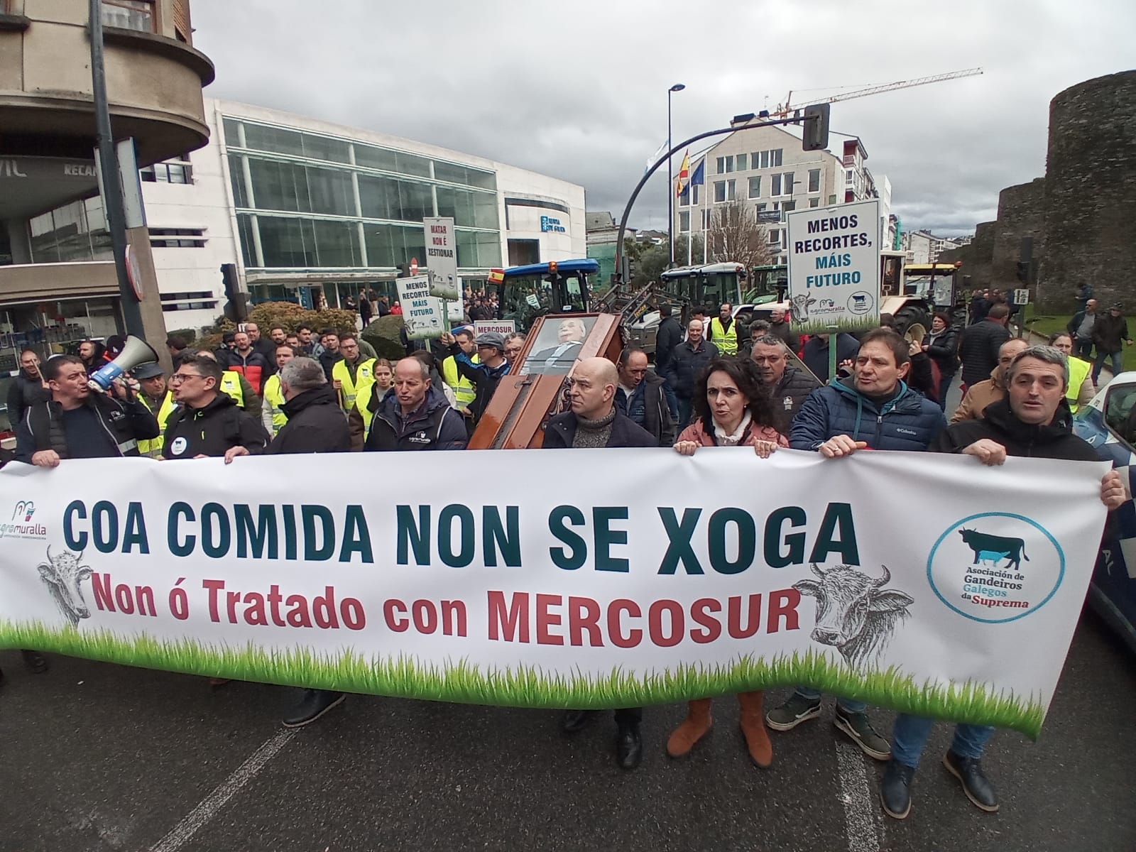 Agricultores e gandeiros rexeitan en Lugo a sinatura do acordo entre a Unión Europea e Mercosur