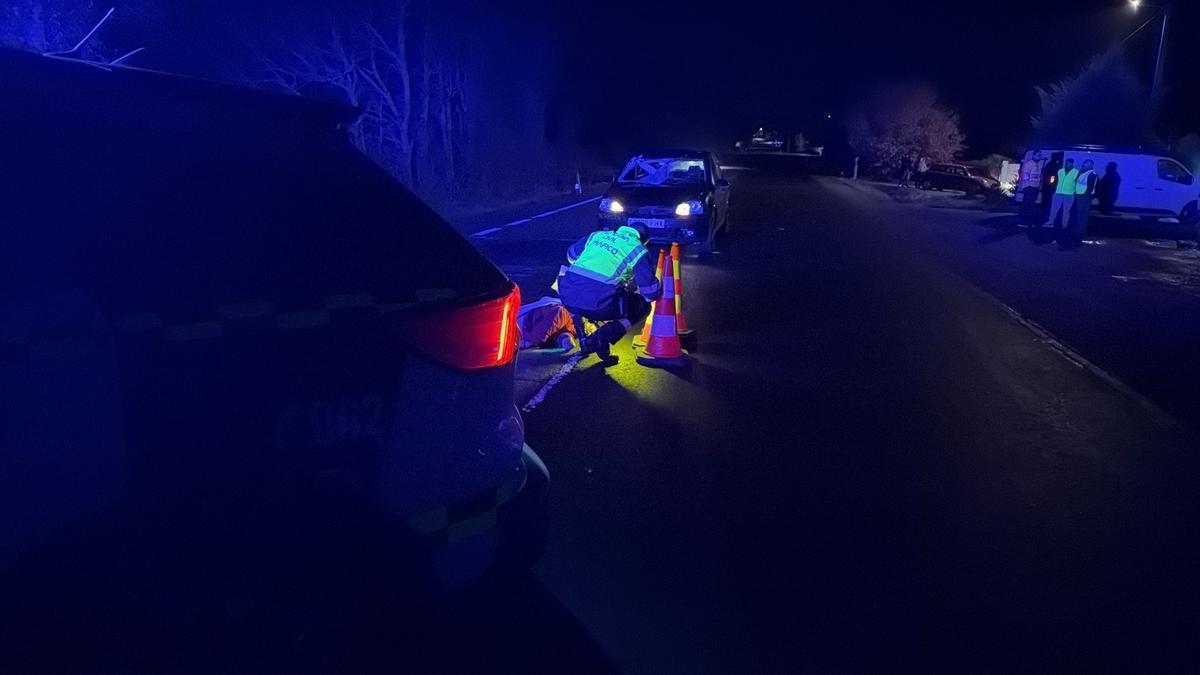 Un home morre atropelado na N-525 en Sandiás