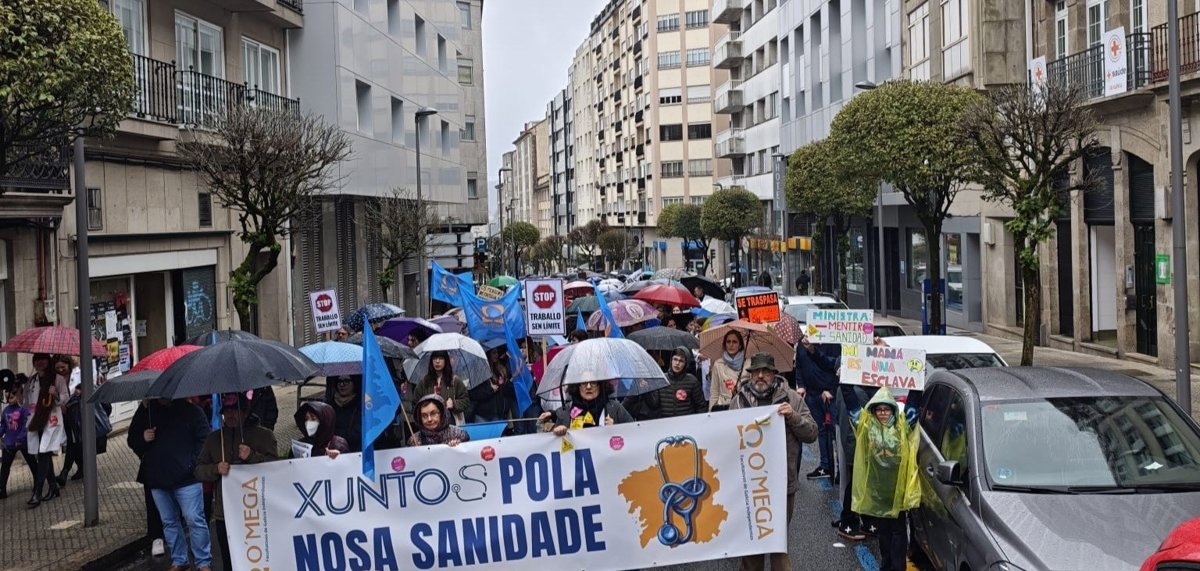 Médicos galegos volven saír á rúa en Santiago para instar a Sanidade a sentar a negociar