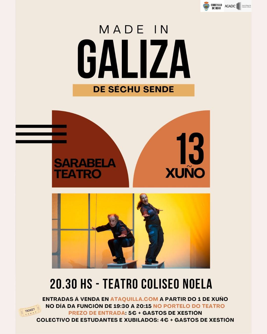 Os contos de Séchu Sende incluídos en “Made in Galiza” protagonizan o espectáculo deste sábado no Coliseo Noela