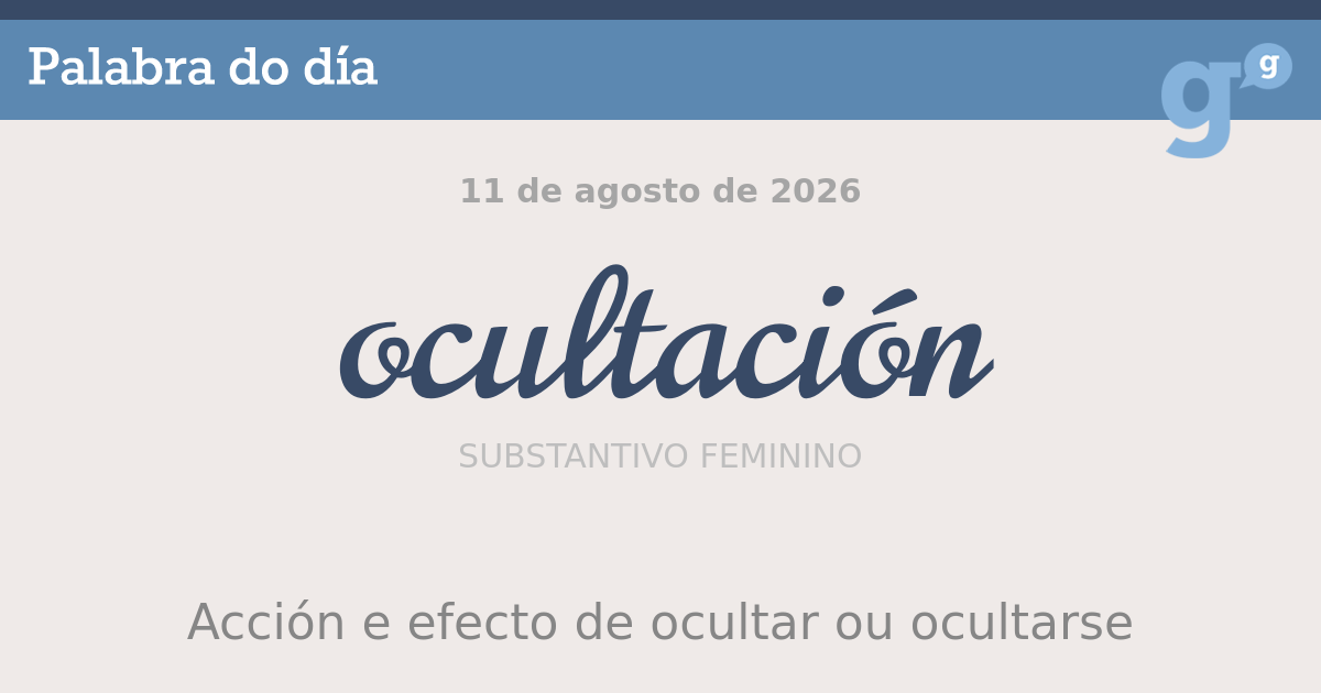 ocultación