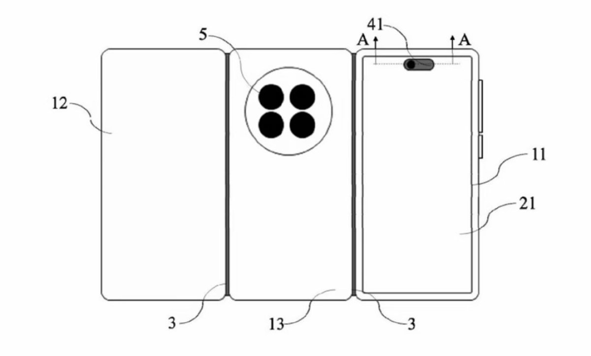 O novo móbil tripemente encartábel, o Huawei Mate XT 2, chegará o 7 de setembro